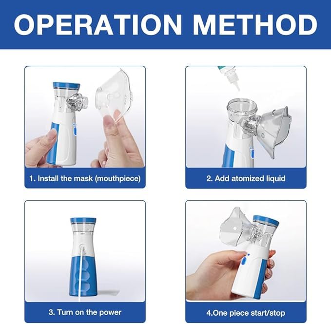 Portable Ultrasonic Rechargeable Mesh Nebulizer Machine